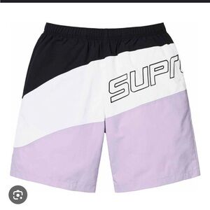 Supreme Curve Nylon Short 'Black White Purple'